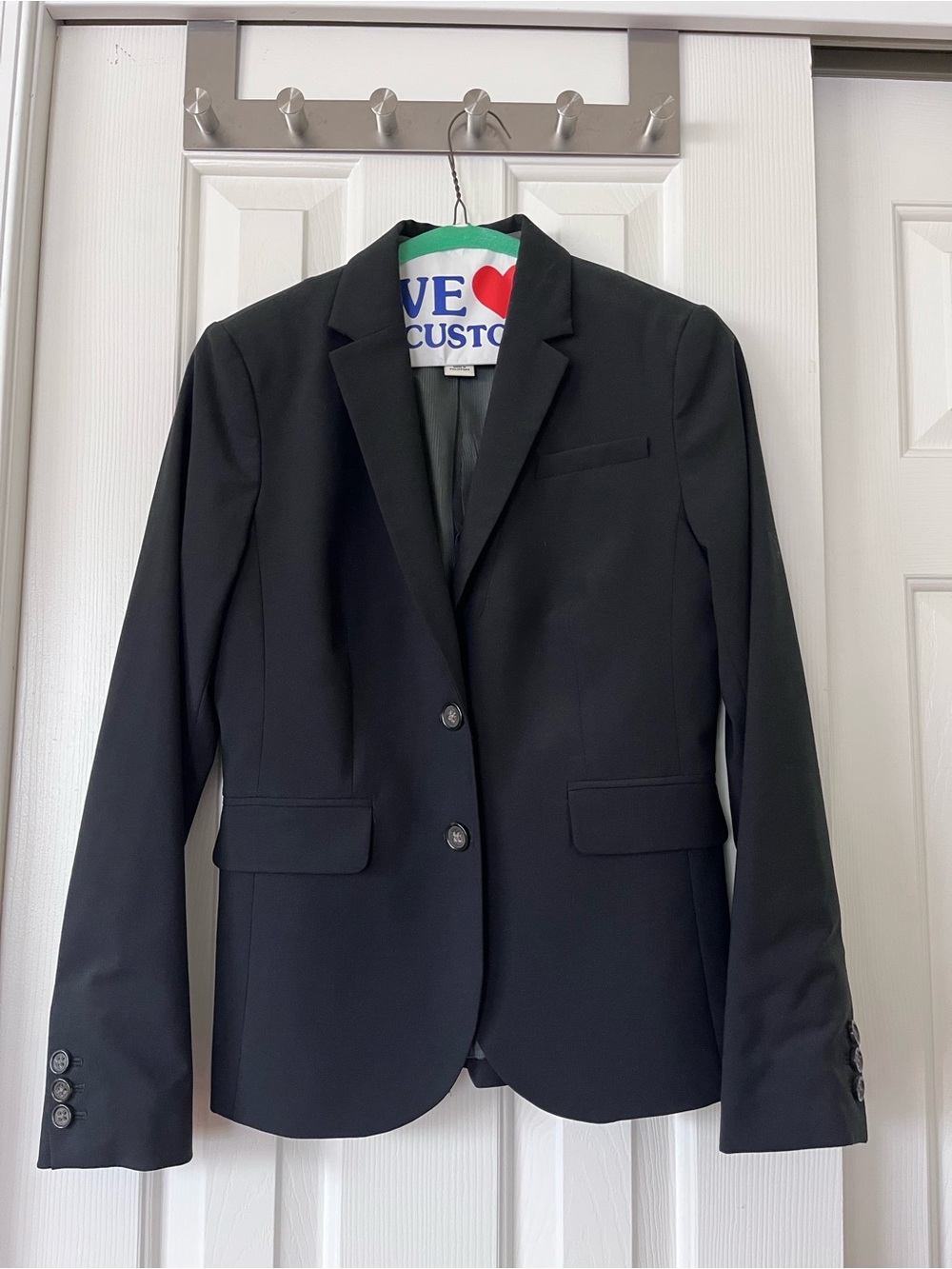 Classic Black Single-Breasted Women’s Blazer, Banana Republic 2P